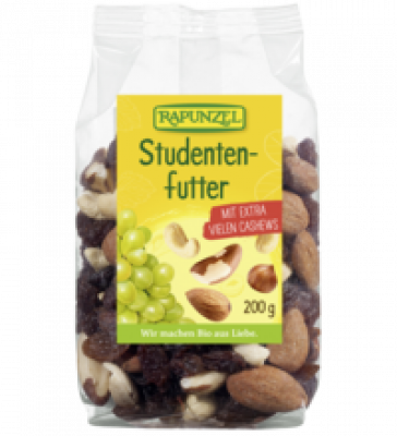 Studentenfutter, vegan, 200 gr Packung, Rapunzel
