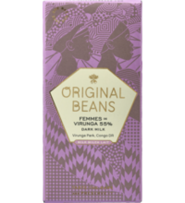 Schokolade „Femmes de Virunga” mit 55% Kakao, 70 gr Tafel, Original Beans