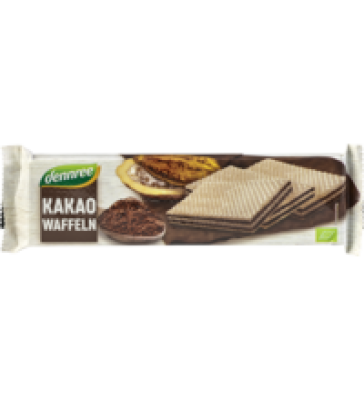 Cremewaffeln Kakao, 125 gr Packung, dennree