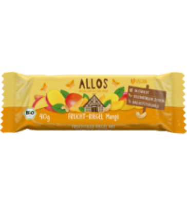 Frucht-Riegel Mango, vegan, 40 gr Stück, Allos