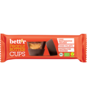 Peanut Butter Cups, vegan, 39 gr Packung (3 Stück), Bett'r