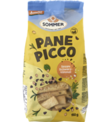 Pane Picco mit Sesam & Schwarzkümmel, vegan, 150 gr Packung, Sommer