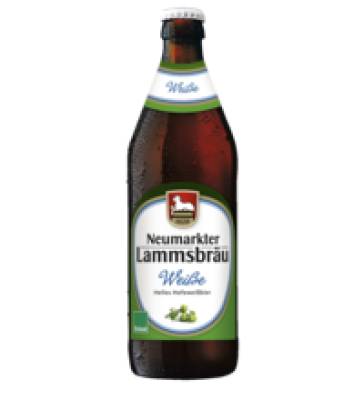 Weiße - Helles Bio-Hefeweißbier, vegan, 1 Kiste (10x0,5 ltr Flasche), Neumarkter Lammsbräu