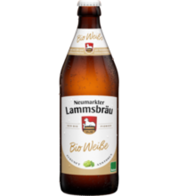 Weiße - Helles Bio-Hefeweißbier, vegan, 1 Kiste (10x0,5 ltr Flasche), Neumarkter Lammsbräu