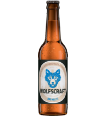 Bier „Das Helle!”, vegan, 0,33 ltr Flasche, Wolfscraft