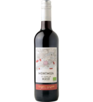 Wein Montmija Merlot Pay d'Oc IGP, rot, vegan, 0,75 ltr Flasche
