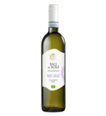 Wein „Baci al Sole” Pinot Grigio delle Venezie DOC, weiß, vegan, 0,75 ltr Flasche