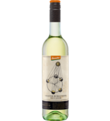 Grauer Burgunder Silvaner QbA, weiß, vegan, 0,75 ltr Flasche