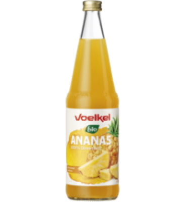 Ananassaft, vegan, 0,7 ltr Flasche, Voelkel