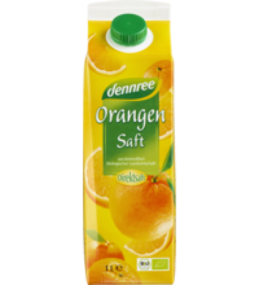 Orangensaft Direktsaft, ohne Zuckerzusatz, 1 ltr Elopak , dennree