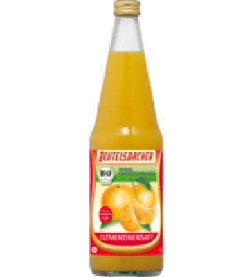 Clementinensaft, vegan, 0,7 ltr Flasche, Beutelsbacher