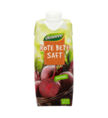 Rote-Bete-Saft, vegan, 0,5 ltr Tetra Pack, dennree