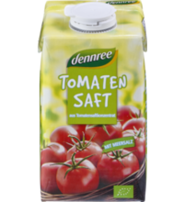 Tomatensaft, 0,5 ltr Tetra Pack, dennree
