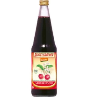 Sauerkirschsaft, vegan, 0,7 ltr Flasche, Beutelsbacher