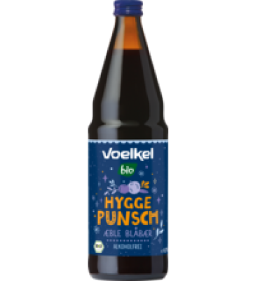 Hygge Punsch Apfel-Blaubeere, alkoholfrei, vegan, 0,75 ltr Flasche, Voelkel