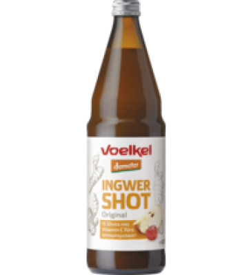 Shot Ingwer, vegan, 0,75 ltr Flasche, Voelkel