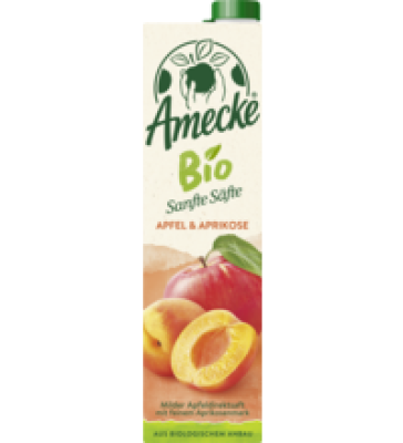 Sanfte Säfte Apfel & Aprikose, vegan, 1 ltr Tetra Pack, Amecke