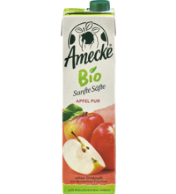 Sanfte Säfte Apfel pur, vegan, 1 ltr Tetra Pack, Amecke