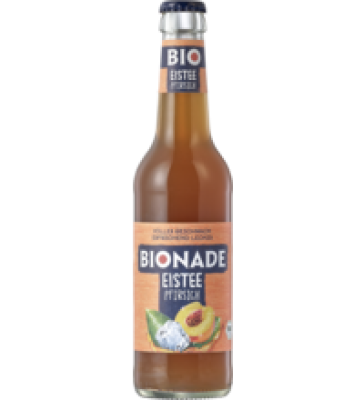 Eistee Pfirsich, 0,33 L Flasche, Bionade