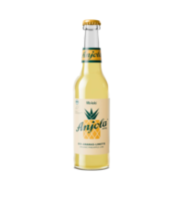 Anjola - Ananas-Limette Limonade, vegan, 0,33 ltr Flasche, Fritz-Kola