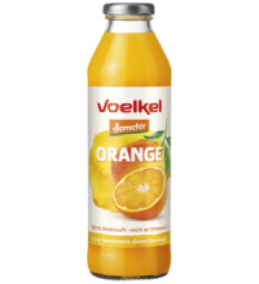 Orangensaft, vegan, 0,5 ltr Flasche, Voelkel