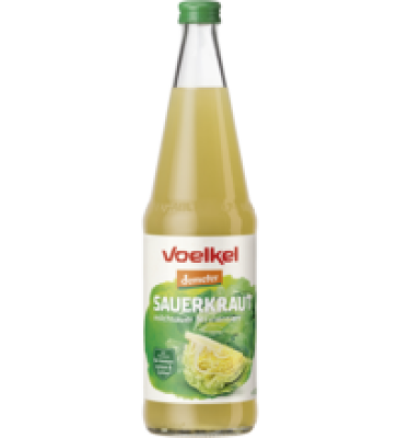 Sauerkrautsaft, vegan, 0,7 ltr Flasche, Voelkel