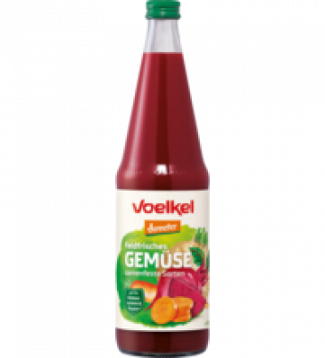 Feldfrischer Gemüsesaft, vegan, 0,7 ltr Flasche, Voelkel