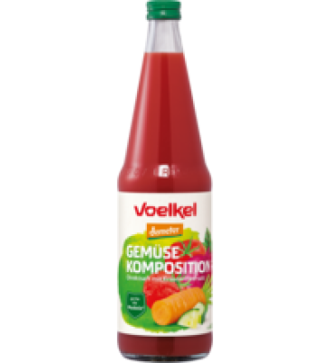 Gemüsesaft Komposition, vegan, 0,7 ltr Flasche, Voelkel