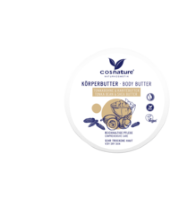 Körperbutter Tonkabohne & Karitébutter, vegan, 200 ml Tiegel, Cosnature