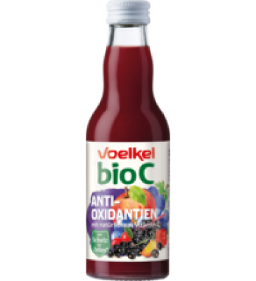 Mehrfrucht-Saft „BioC” Antioxidantien, vegan, 0,2 ltr Flasche, Voelkel