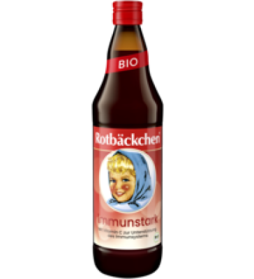 Saft „Immunstark”, vegan, 0,75 ltr Flasche, Rotbäckchen