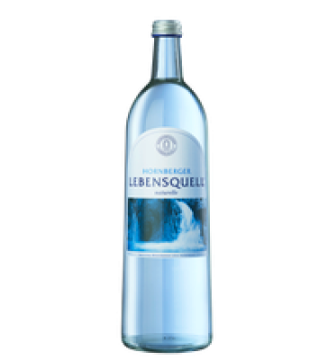 Mineralwasser naturelle, ohne Kohlensäure, 1 ltr Flasche, Hornberger Lebensquell