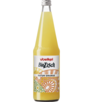 BioZisch Natur Orange, vegan, 0,7 ltr Flasche, Voelkel