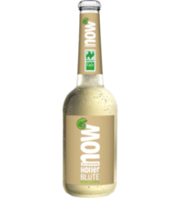 Holler Blüte Limonade, vegan, 0,33 ltr Flasche, now