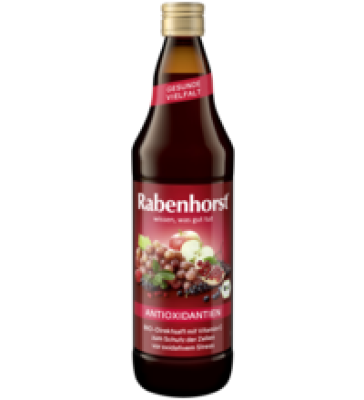 Saft „Antioxidantien”, vegan, 0,75 ltr Flasche, Rabenhorst