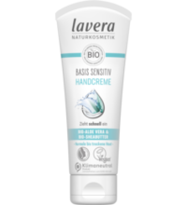 Basis sensitiv Handcreme, vegan, 75 ml Tube, lavera