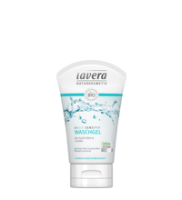 Basis sensitiv Waschgel, vegan, 125 ml Tube, lavera