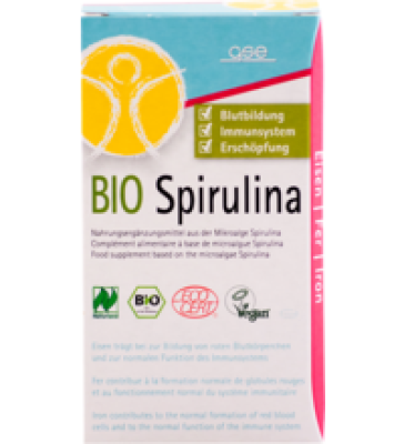 Spirulina Tabletten, vegan, 240 Stück im Glas, GSE