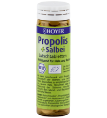 Propolis & Salbei Lutschtabletten, 60 Stück Packung, Hoyer