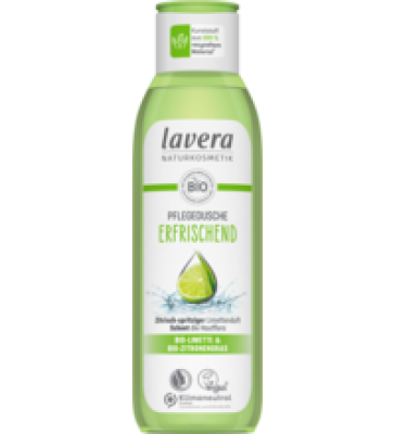 Pflegedusche Erfrischend, vegan, 250 ml Flasche, lavera