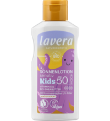 Sonnenlotion Kids LSF 50, vegan, 100 ml Flasche, lavera