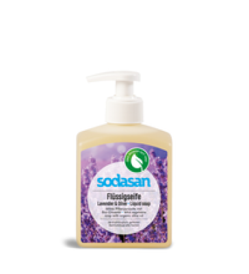 Flüssigseife Lavendel & Olive, vegan, 300 ml Flasche, Sodasan