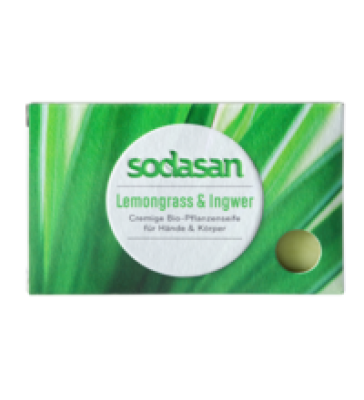Stückseife Lemongrass & Ingwer, 100 gr Stück, Sodasan