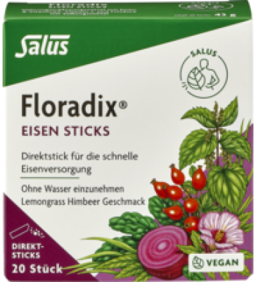 Floradix® Eisen Sticks, vegan, 20 Stück Packung, Salus®