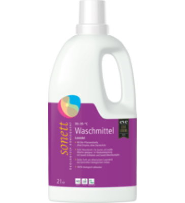 Flüssiges Waschmittel Lavendel, vegan, 2 ltr Flasche, Sonett