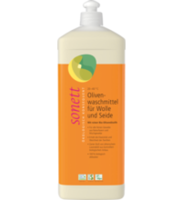 Oliven Waschmittel für Wolle und Seide, 1 ltr Flasche, Sonett