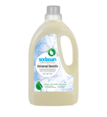 Universal-Waschmittel Sensitiv, vegan, 1,5 ltr Flasche, Sodasan