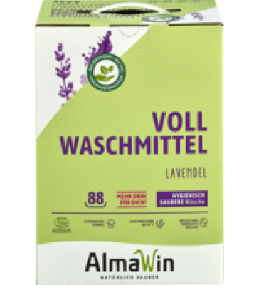 Vollwaschmittel Lavendel, vegan, 2 kg Packung, AlmaWin