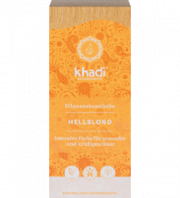 Pflanzenhaarfarbe Hellblond, 100 gr Packung, Khadi