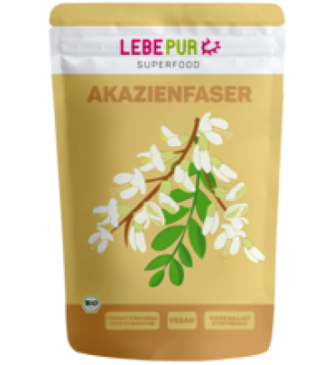Akazienfaser Pulver, vegan, 125 gr Beutel, Lebepur